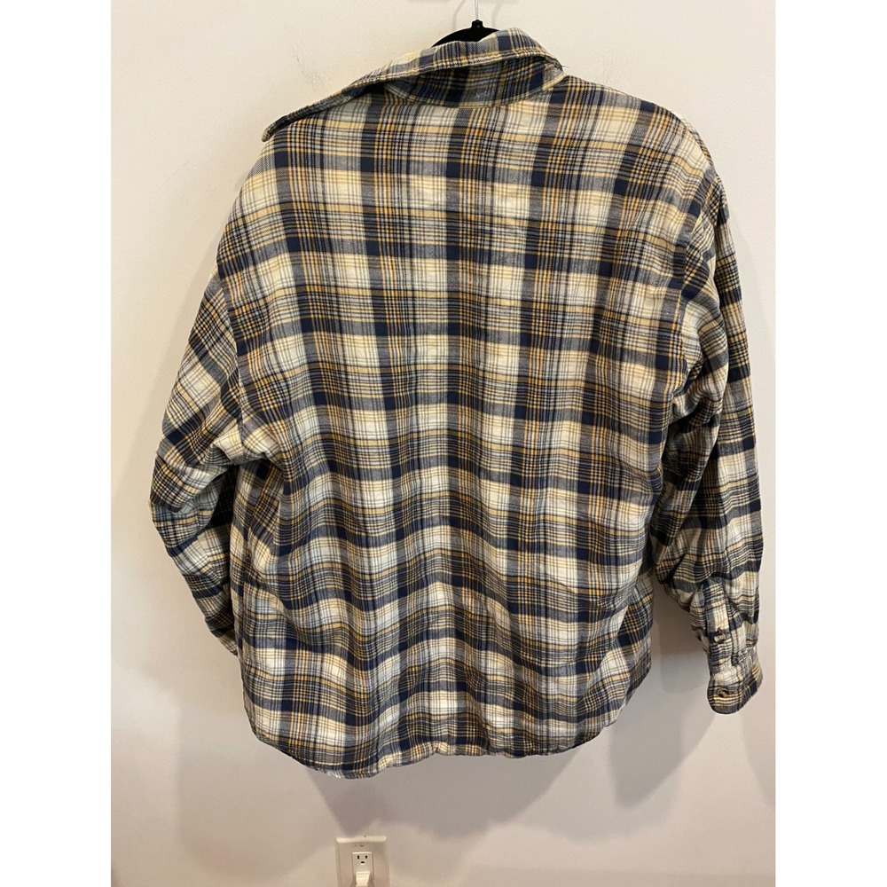 Men's Quilted Flannel Jacket Size Large Workwear Outdoors - Picture 7 of 7